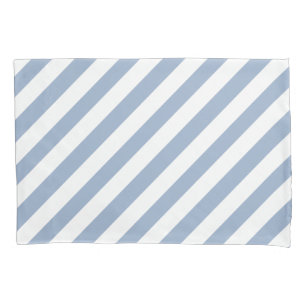 Pillow Case Stripe White and Blue