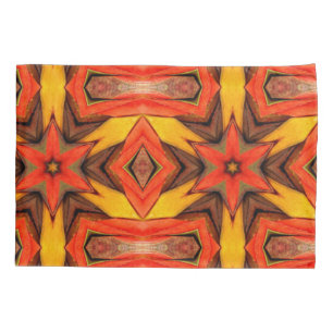 Pillow Case Yellow Red Orange