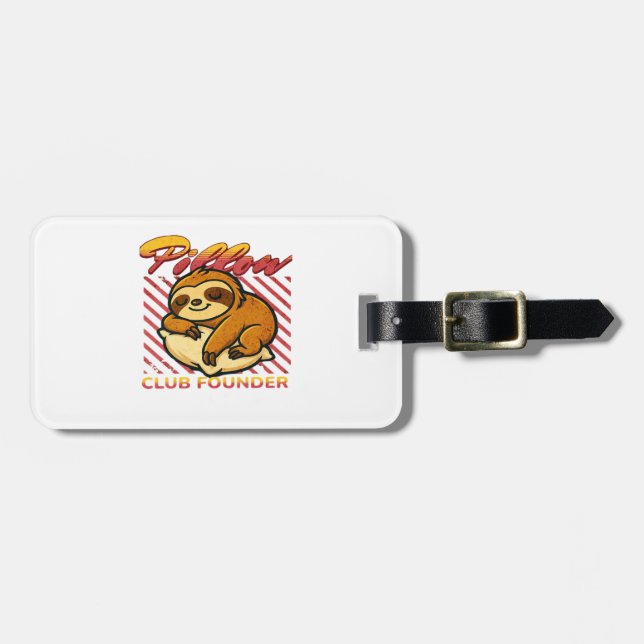 Pillow Club Founder Classic T-Shirt Luggage Tag (Front Horizontal)