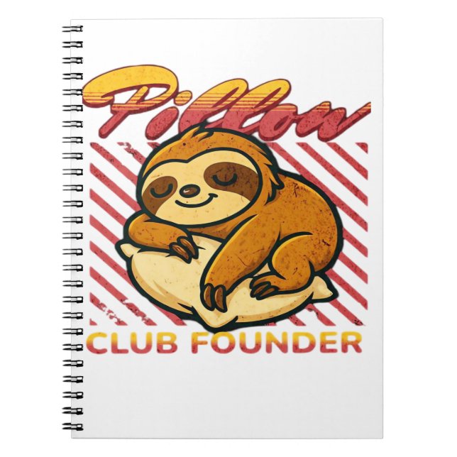 Pillow Club Founder Classic T-Shirt Notebook (Front)