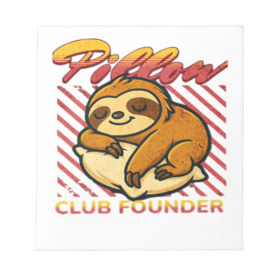 Pillow Club Founder Classic T-Shirt Notepad