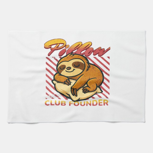 Pillow Club Founder Classic T-Shirt Tea Towel (Horizontal)