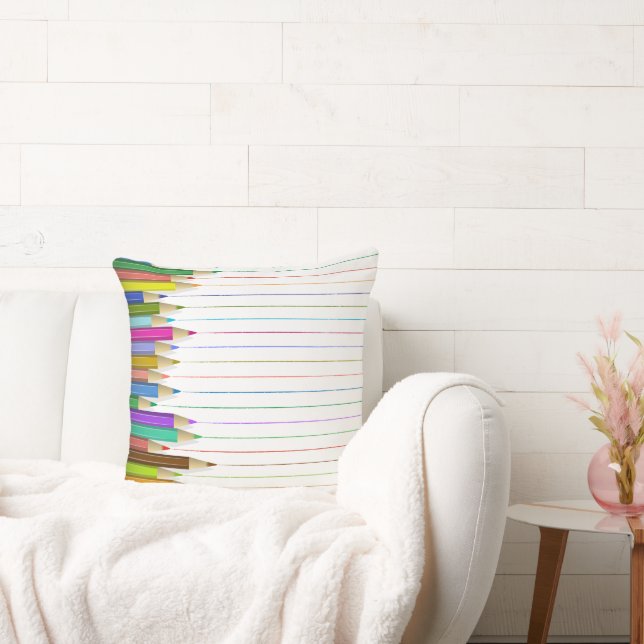 Pillow - Coloured Pencil Lines (Couch)