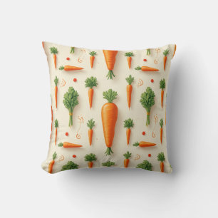  Pillow cushion with carrot pattern