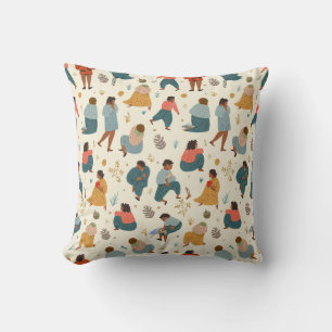 Pillow cushion with modern pattern design