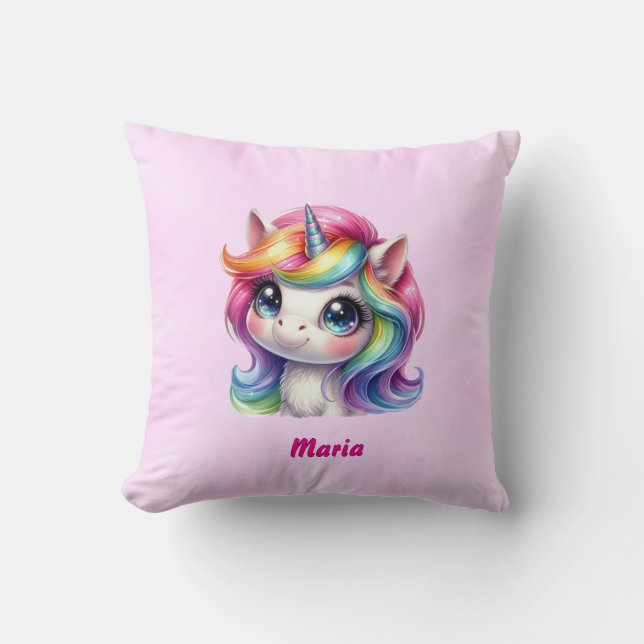 pillow cute unicorn  (Front)