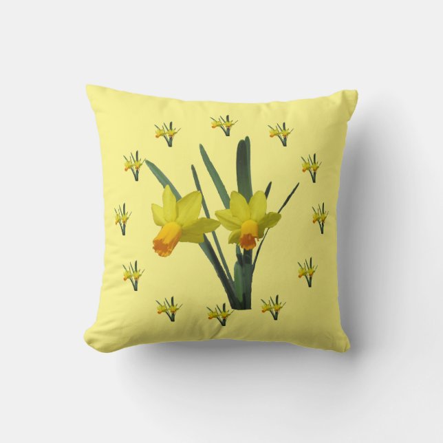 Pillow - Daffodil Blossoms (Front)