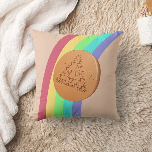 Pillow Dalgona Multiple Triangle - Side View (Blanket)