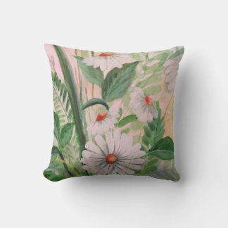 Pillow Flowers  - Polyester Throw Pillow