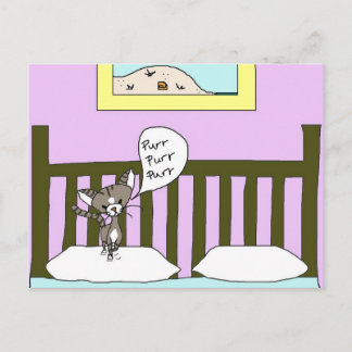 * Pillow Fluffer * With Bootsie The Cat Postcard