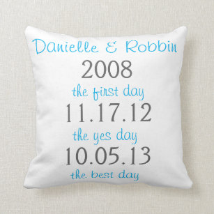 Pillow for wedding anniversary