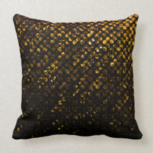 Pillow Gold Crystal Bling Strass