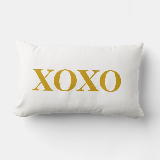 Pillow - Gold xoxo (Front)