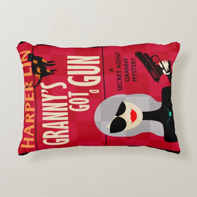 PILLOW Granny's Got a Gun Harper LinBook Cover (Front)