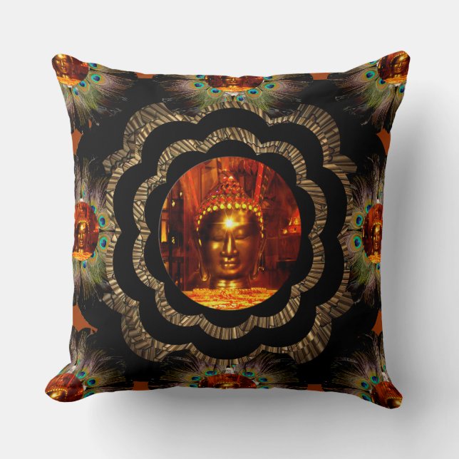 Pillow | Hippie Buddha Mandala Pattern (Front)