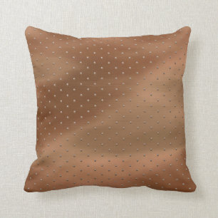 Pillow in Bronze Beaded Look