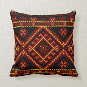 Pillow Large Ukrainian Cross Stitch Embroidery