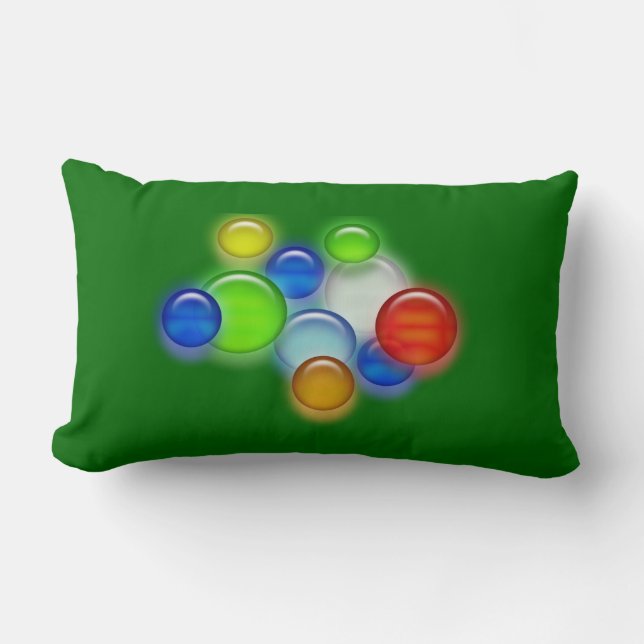Pillow (lumbar) - Coloured Bubbles (Front)