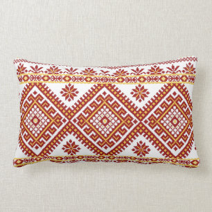 Pillow Lumbar Ukrainian Cross Stitch