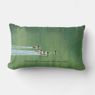 Pillow (lumbar) with green lake