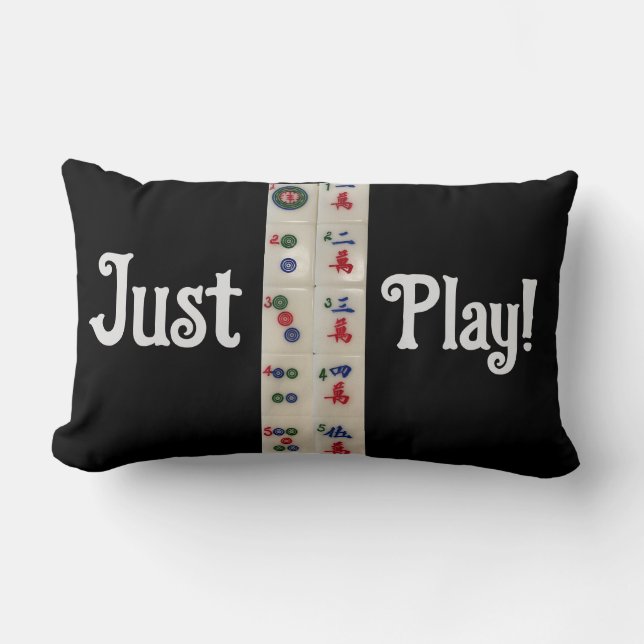 Pillow Mahjong tiles Just Play (Front)