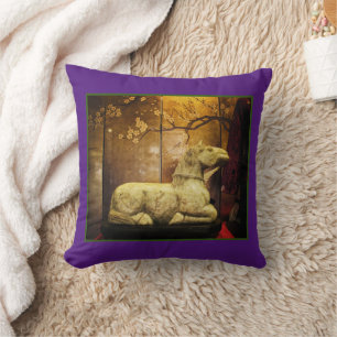 Pillow Marble Chinese Horse Design