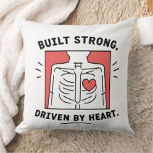 Pillow | Minimalist Anatomical Heart Accent Pillow