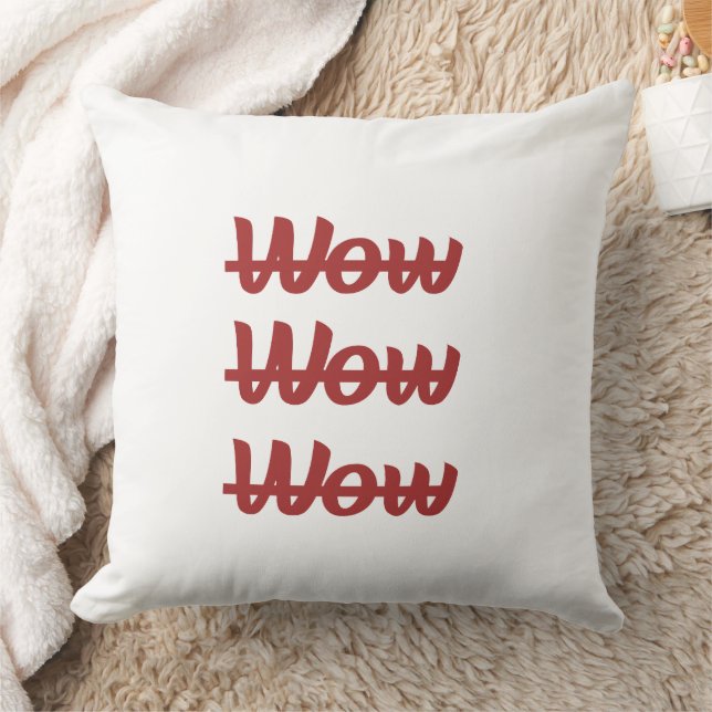 Pillow | Modern Typography Accent Cushion (Blanket)