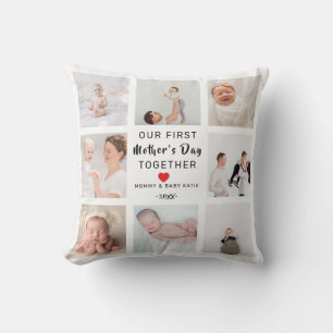 Pillow   Our First Father's Day Photo Collage