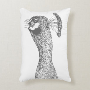 Pillow - Peacock Portrait to Colour