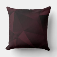 Pillow Plum Faceted Geometric Diamond Throw