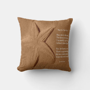 Pillow Poem Star In The Sand By Ladee Basset