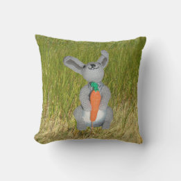 Pillow - Rabbit in Grass
