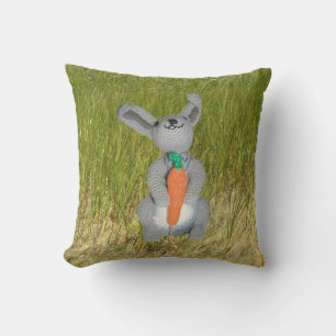 Pillow - Rabbit in Grass