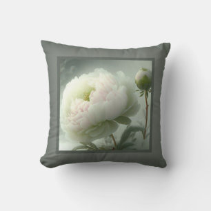 Pillow - romantic floral, peony flower, paeonia