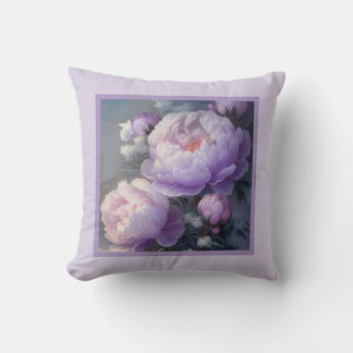 Pillow - romantic floral, peony flower, paeonia