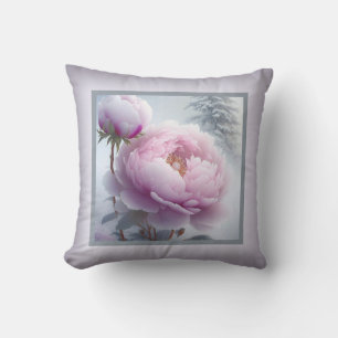 Pillow - romantic floral, peony flower, paeonia