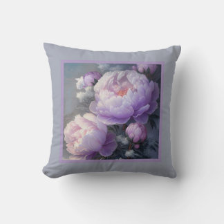 Pillow - romantic floral, peony flower, paeonia