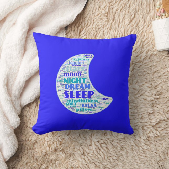 Pillow - same print on two sides - Word Cloud (Blanket)