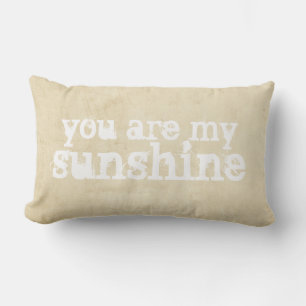pillow shabby chic you are my sunshine quote
