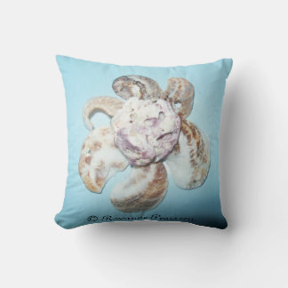 Pillow (ShellFlowerOnBlue) RFPMDesigns ©️2012