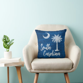 Pillow - South Carolina Flag with Palmetto Tree 