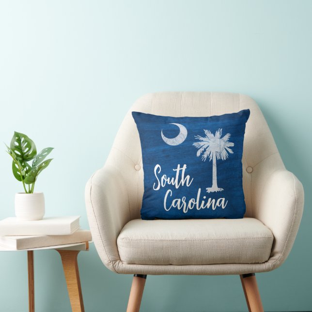 Pillow - South Carolina Flag with Palmetto Tree  (Chair)