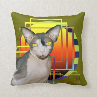 Pillow | Sphynx Cat Ninja Transparent Background