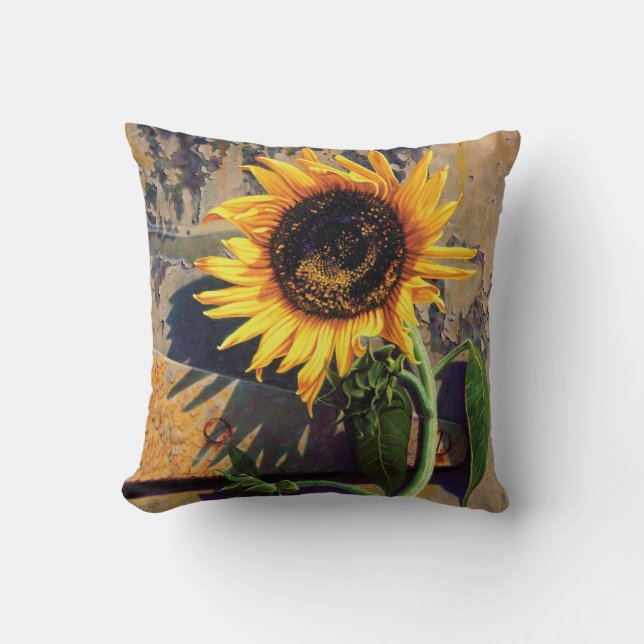 Pillow square Sunflower by Camille Engel (Front)