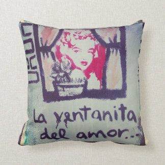 Pillow street art the ventanita of the love