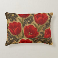 Pillow Tulips and Lace DESIGN