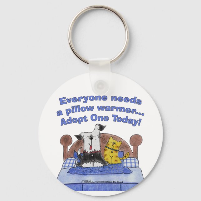 Pillow Warmers Key Ring (Front)