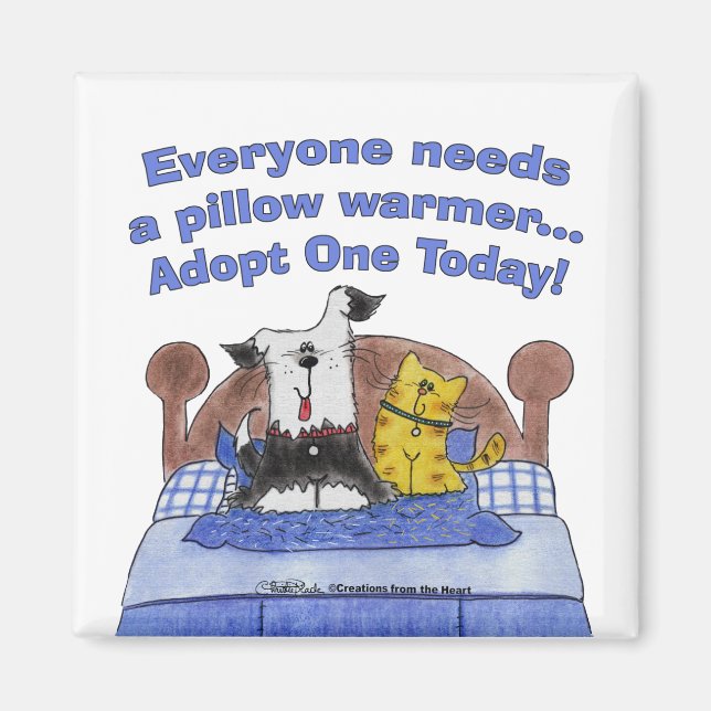 Pillow Warmers Magnet (Front)