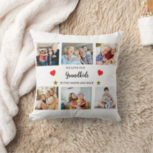 Pillow   We Love Our Grandkids Photo Collage